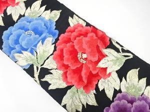 アンティーク　牡丹模様織り出し袋帯（着用可）